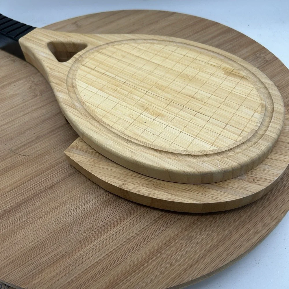 Tennis Racket Shaped Wood Cheese Board‎ Spreaders Set ALTA Sunday Matches